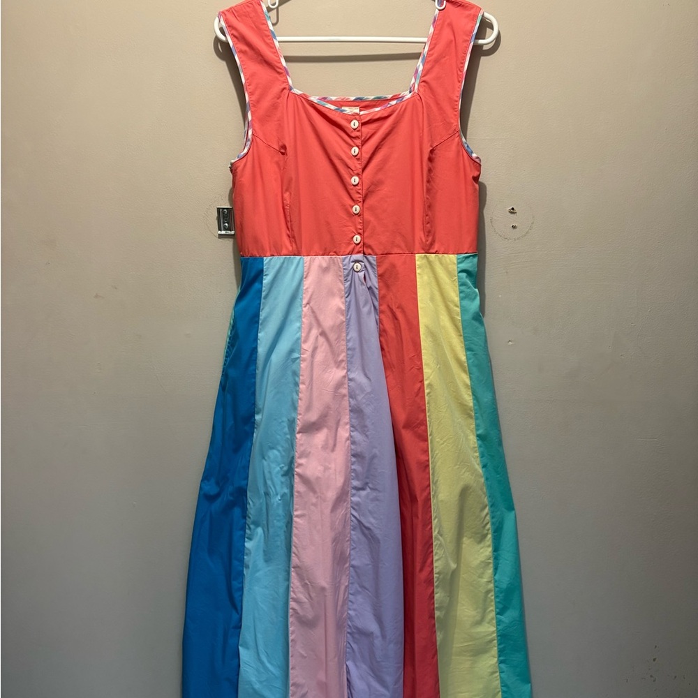 Wildflowers Coral and Blue Garment